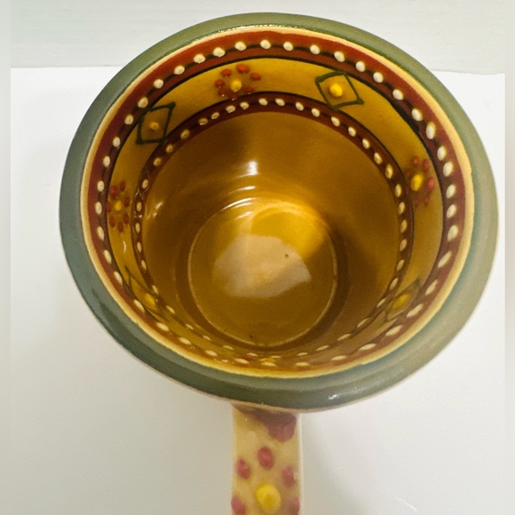 Authentic Mexican Mug Pottery Hand-made Hand-painted - Picture 3 of 6